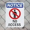Signmission No Access OSHA Notice Sign, Plastic, 7in W x 10in L, 2PK OS-2PACK-NS-P-710-V-14343 - alternate 6